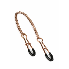 Mr. Steel Tweezer Nipple Clamps Gold Adjustable Stainless Steel Chain Mr. Steel Tweezer Nipple Clamps Gold Adjustable Stainless Steel Chain