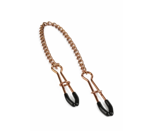 Mr. Steel Tweezer Nipple Clamps Gold Adjustable Stainless Steel Chain