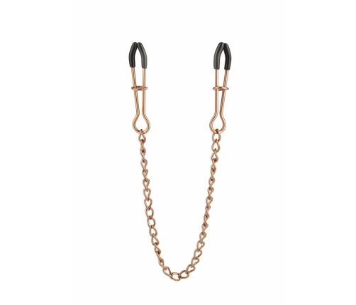Mr. Steel Tweezer Nipple Clamps Gold Adjustable Stainless Steel Chain