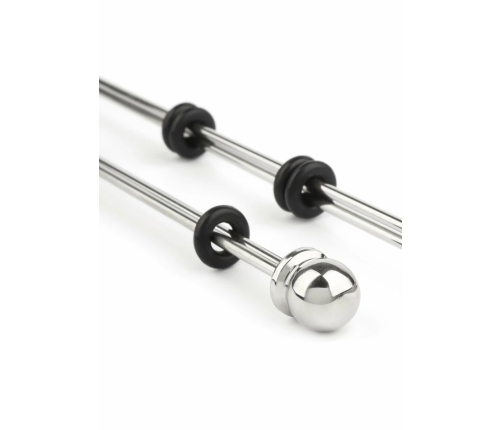 Mr. Steel Nipple Sticks with Ball 20cm Stainless Steel Adjustable Rods