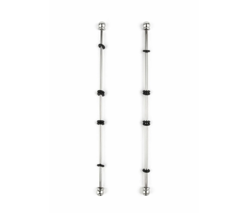 Mr. Steel Nipple Sticks with Ball 20cm Stainless Steel Adjustable Rods