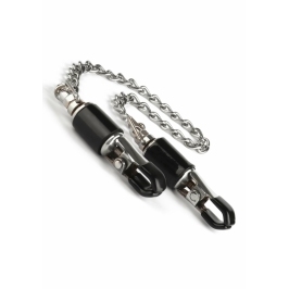 Mr. Steel Barrel Adjustable Nipple Clamps with Chain - Precision Grip Mr. Steel Barrel Adjustable Nipple Clamps with Chain - Precision Grip