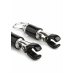 Mr. Steel Barrel Adjustable Nipple Clamps with Ring, Metal, Black