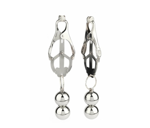 Mr. Steel Clover Nipple Clamps with Adjustable Weights Stainless Steel