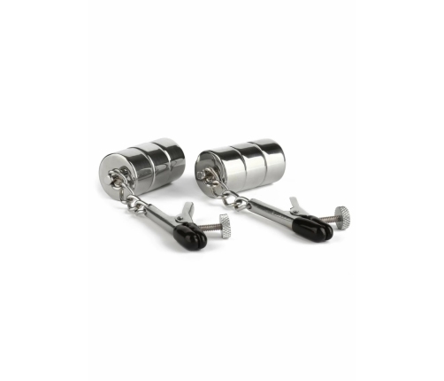 Mr. Steel Alligator Nipple Clamps with Adjustable Weights, Stainless Steel
