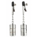 Mr. Steel Alligator Nipple Clamps with Adjustable Weights, Stainless Steel