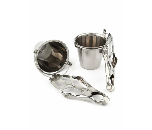 Mr. Steel Nipple Clamps with Adjustable Stainless Steel Buckets 8713221840127