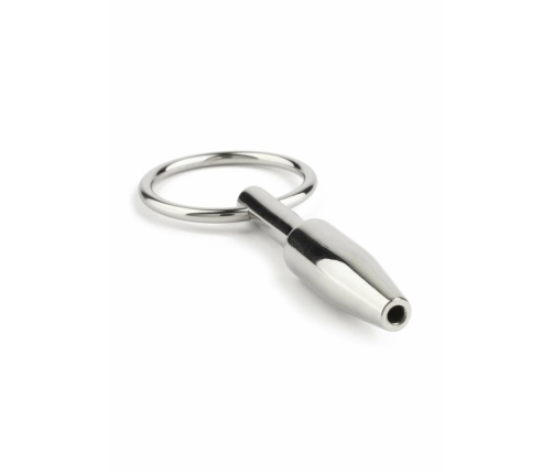 Mini Fucker Open Plug Black - Compact Silicone Anal Plug with Tunnel