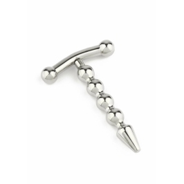 Mr. Steel Rod Ecstasy Beaded Intimate Plug Stainless Steel 8mm Mr. Steel Rod Ecstasy Beaded Intimate Plug Stainless Steel 8mm