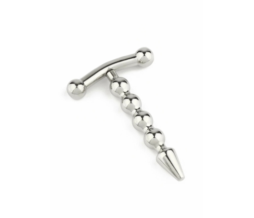 Mr. Steel Rod Ecstasy Beaded Intimate Plug Stainless Steel 8mm