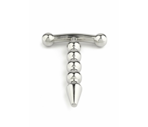 Mr. Steel Rod Ecstasy Beaded Intimate Plug Stainless Steel 8mm