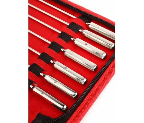 Mr. Steel Rosebud Urethral Sounds Set 13 pcs Stainless Steel Precision