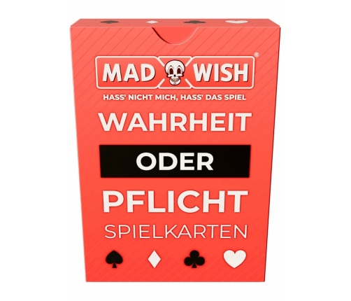 MadWish Playing Cards ENG/DE 24-Pack - Party Game Set