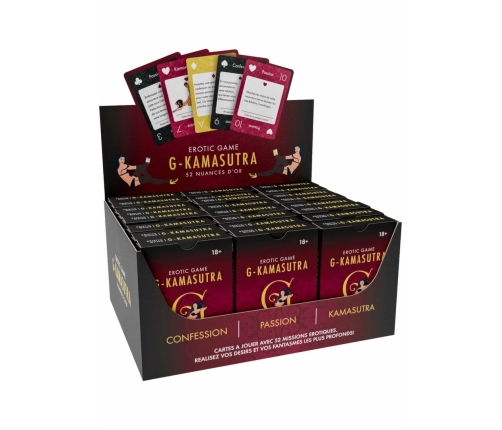 G Kamasutra Cards 24 pcs Multilingual Intimacy Game Set