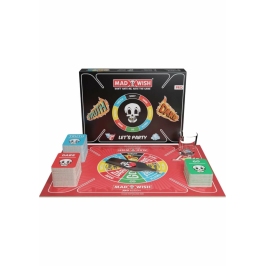 MadWish Pro ENG/DE Party Game Set with 250 Cards & Accessories