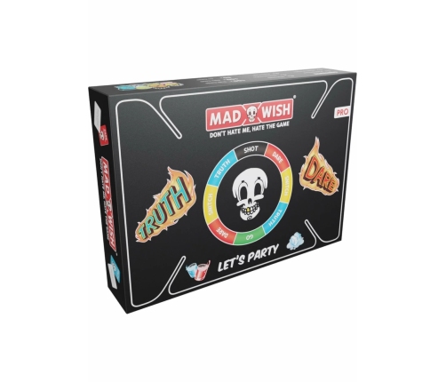 MadWish Pro ENG/DE Party Game Set with 250 Cards & Accessories