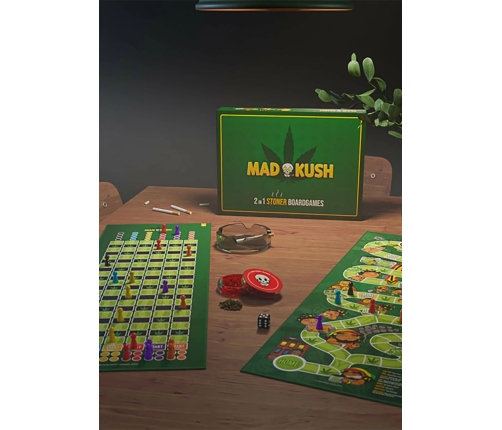 MadKush Game Board Set - Double-Sided Strategy & Party Edition
