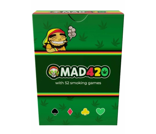Mad420 Playing Cards 24 pcs Weed-Themed Party Game Set