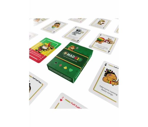 Mad420 Playing Cards 24 pcs Weed-Themed Party Game Set