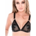 Kinky Diva Spicy Bra Plus Slip Mesh Lingerie Set Silver Details L/XL