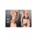 Kinky Diva Spicy Bra Plus Slip Mesh Set Silver Details S/M