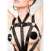 Kinky Diva Spider Harness Body Adjustable Straps Rose Gold Accents
