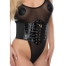 Croco Front Waist Cincher High Gloss Snake Design Adjustable Fit S/M