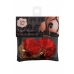 Sequin Nipple Covers with Decorative Gold Chain, Reusable, Gold