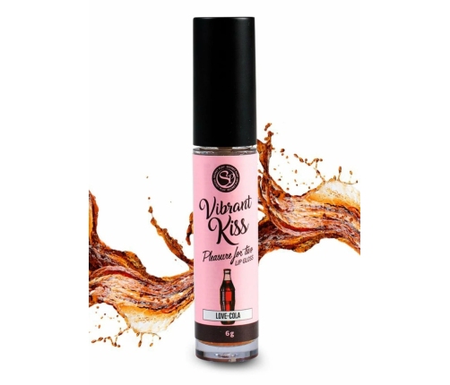 Secret Play Vibrant Kiss Lip Gloss 6g - Flavoured, Vibrating, Edible, Glycerin Base