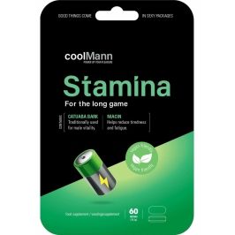 CoolMann Stamina 60 pcs - Energy & Focus Supplement for Men