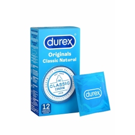 Durex Classic Natural 6 pcs 56mm Transparent Latex Comfort Fit