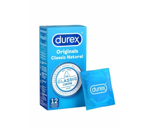 Durex Classic Natural 6 pcs 56mm Transparent Latex Comfort Fit
