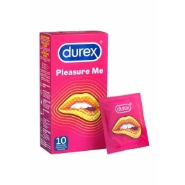 Durex Pleasure Me 6x10 Textured Condoms with Ridges and Studs