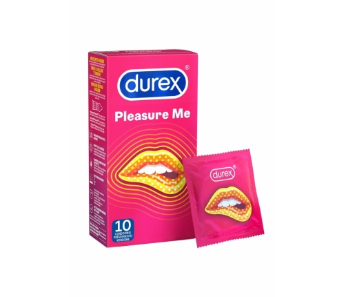 Durex Pleasure Me 6x10 Textured Condoms with Ridges and Studs