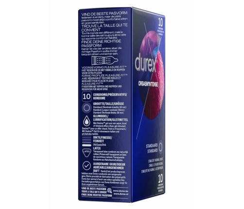 Durex Orgasm Intense 6x10 Pleasure-Fit Textured Condoms
