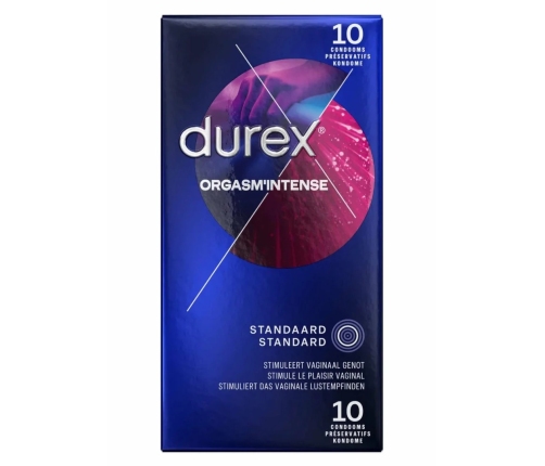 Durex Orgasm Intense 6x10 Pleasure-Fit Textured Condoms
