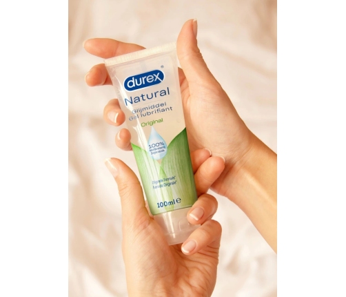 Durex Natural Gel 12 x 100 ml - Water-Based Lubricant, pH-Balanced, Fragrance-Free