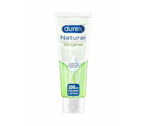 Durex Natural Gel 12 x 100 ml - Water-Based Lubricant, pH-Balanced, Fragrance-Free