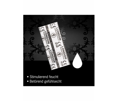 London 1000 pcs Classic Latex Condoms Bulk Pack Transparent