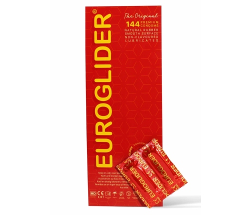 Euroglider Condoms 1008 pcs Standard Size, Lubricated, Transparent