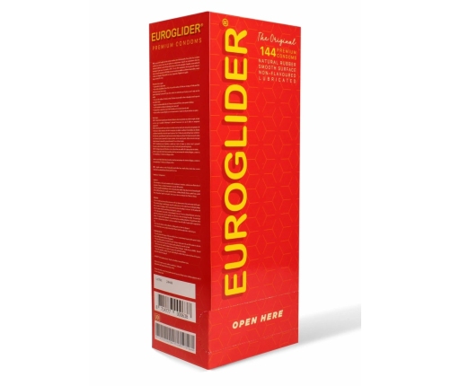 Euroglider Condoms 1008 pcs Standard Size, Lubricated, Transparent