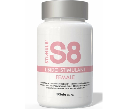 S8 Libido Stimulant Tabs 30 pcs - Herbal Vitality Support for Women