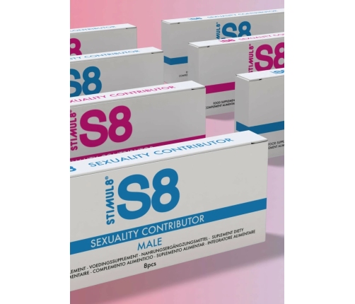 S8 Sexuality Male Tabs 8 pcs - Herbal Energy & Vitality Support