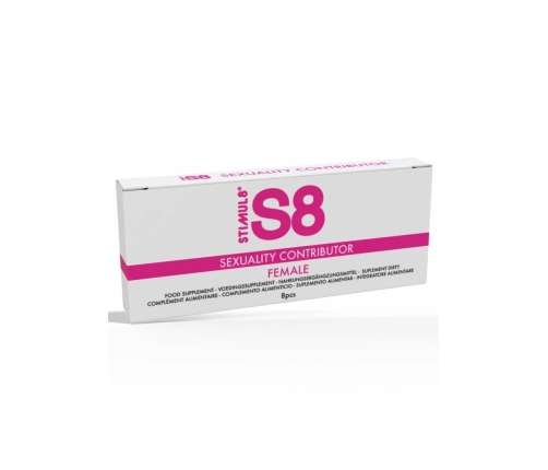 S8 Sexuality Female Tabs 8 pcs - Herbal Vitality Supplement for Women