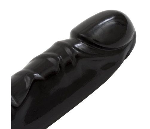Doc Johnson Jr. Veined Double Header Flexible 12'' PVC Model - Black