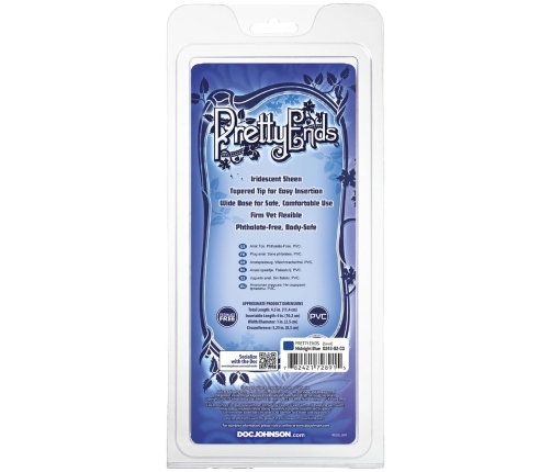 Iridescent Butt Plug - Small - Midnight Blue