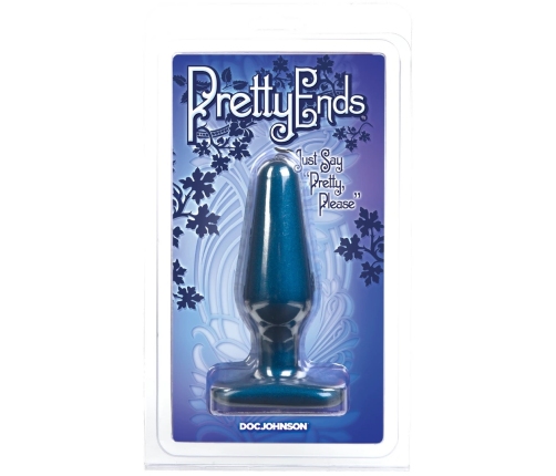 Iridescent Butt Plug - Medium - Midnight Blue