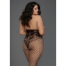Open-Cup Bodystocking - Plus Size - Black