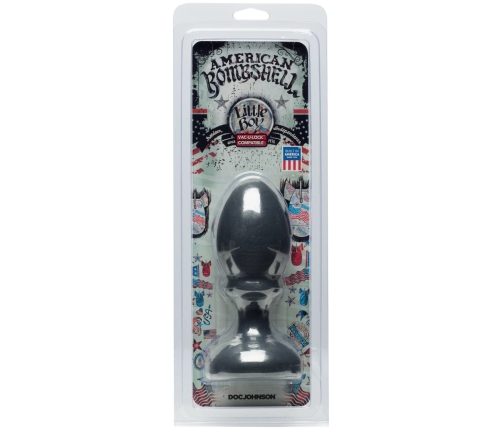 American Bombshell Little Boy Plug Large Tapered Shape Black 13 cm