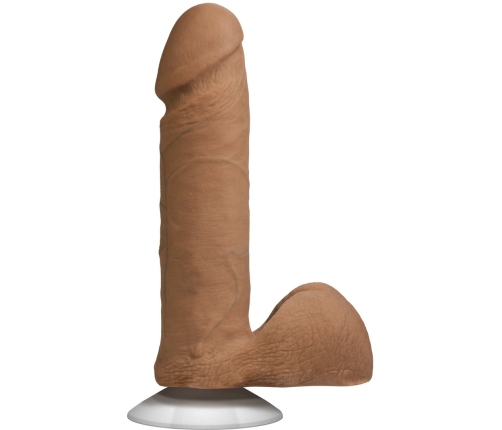 Realistic Cock with Balls - Removable Vac-U-Lock Suction Cup - ULTRASKYN - 6 / 16 cm - Caramel